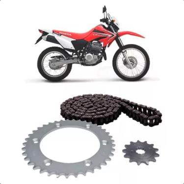 Imagem de Kit Relação Transmissão Xr 250 Tornado 2001 até 2008 Aço 1045 Cofap TMC413122