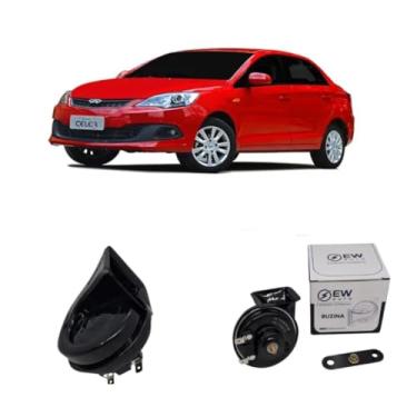 Imagem de BUZINA AUTOMOTIVA CARACOL COM PLUG (2 PINOS) PARA CELER 2013 >2016 - TIGER AUTO