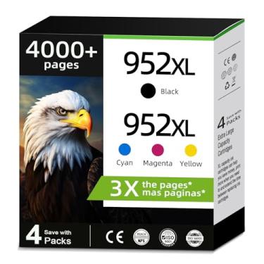 Imagem de Cartuchos de tinta preta 952XL, pacote combo compatível com HP 952 XL para HP952 HP952XL para OfficeJet 8710 7740 8715 8720 8740 8702 8725 8210 7720 8730 8216 8700 8200 Impressora Ciano Magenta
