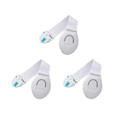 Imagem de Trava De Segurança Para Armário De Bebê Proteção Infantil Trava De Plá