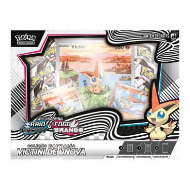 Imagem de Box Pokémon EV10.5 Fogo Branco E Raio Preto Victini - Copag