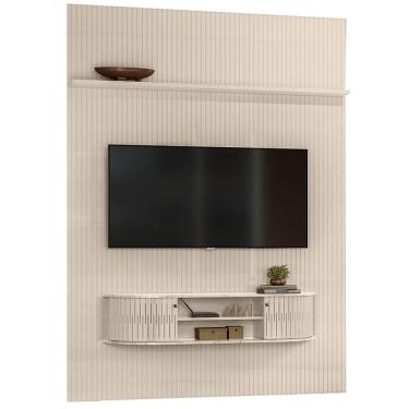 Imagem de Painel Bancada Tv 65" Monte Carlo Madetec Calacata Off White