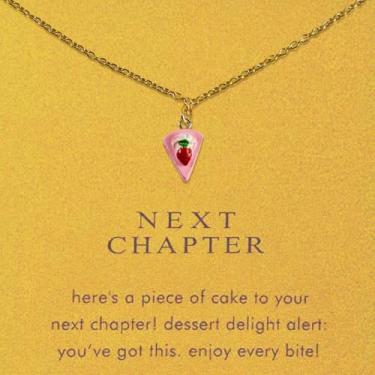 Imagem de NKTDWO Colar com pingente banhado a ouro 14K, corrente de aço inoxidável ajustável, pingente simbólico positivo, presente para mulheres, Regular, Resina, Sem Pedra Preciosa