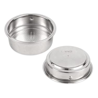 Imagem de 2 Peças Cesto para Porta-Filtro de 51mm, Aço Inoxidável Cesto de Filtro Pressurizado Café Expresso for Máquinas Café Expresso 51mm (Capacidade para 1 ou 2 Xícaras)