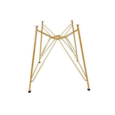 Imagem de Base de Mesa Eames Eiffel Ferro Torre cor Dourado Fosco de Jantar ou C