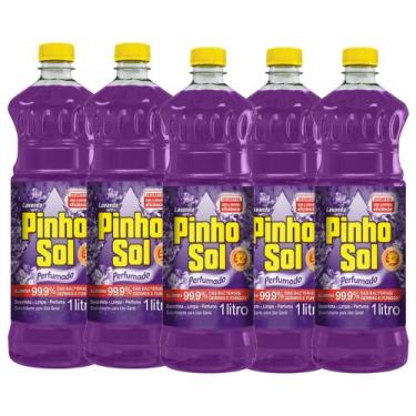 Imagem de Kit Desinfetante Pinho Sol Lavanda 1L com 5 unidades