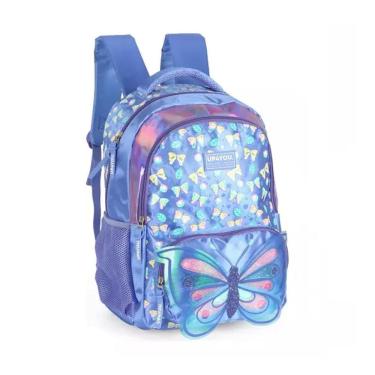 Imagem de Mochila Escolar De Costas Borboletas Up4You Violeta - Luxcel