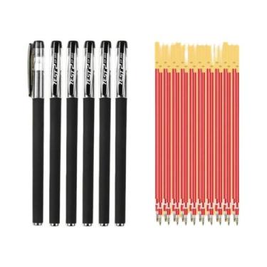 Imagem de Caneta Gel Fosca Preta Para Estudantes, Escritório E Exames, Caneta De