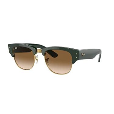 Imagem de Óculos de Sol Ray-Ban Mega Clubmaster 0RB0316S 136851 Tam 53 / Verde/Ouro - Lentes Marrom Gradiente