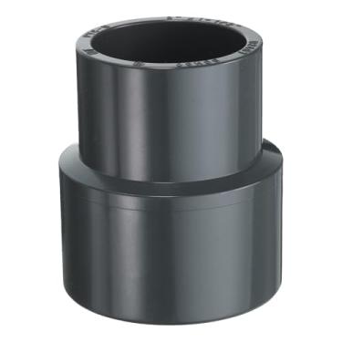 Imagem de HARFINGTON Acoplamento redutor de PVC 2 x 1-1/5.1 cm acoplamento aumentador/redutor adaptador de encaixes de tubulação DWV redutor de duto para esgoto encanamento tubo de drenagem suprimentos de água