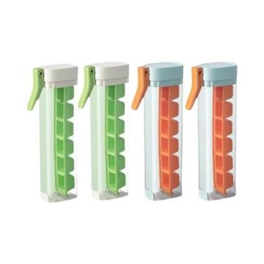 Imagem de Forma Portátil De Gelo Em Cubos De Grau Alimentício, Mini Bandejas De 