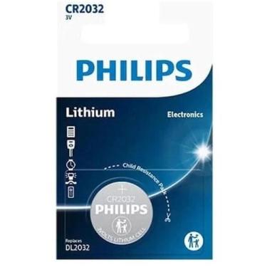 Imagem de Bateria Philips do Tipo Moeda Cr2032 3v Lítio Cr2032p5b/59 1 Unidade