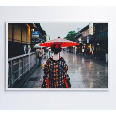 Imagem de Quadro Kimono Japonês 90x60 Cm Adesivo Fotográfico