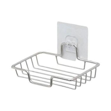 Imagem de Suporte De Sabonete De Aço Inoxidável Montado Na Parede, Adesivo, Prat