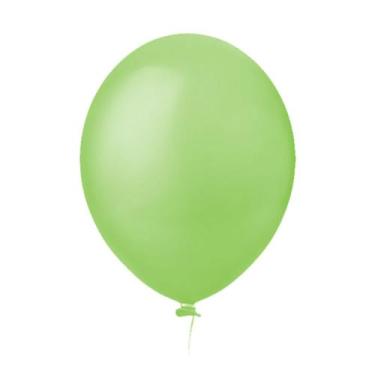 Imagem de Balão de Látex Verde Limão Liso - 8 Polegadas - 50 Unidades - Happy Da