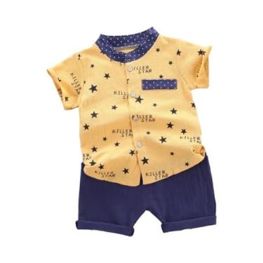 Imagem de Conjunto Casual De Verão Para Bebê Menino 2024 Moda 2 Peças Camiseta E
