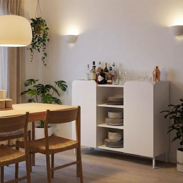 Imagem de Balcão Aparador 2 Portas 3 Nichos Branco