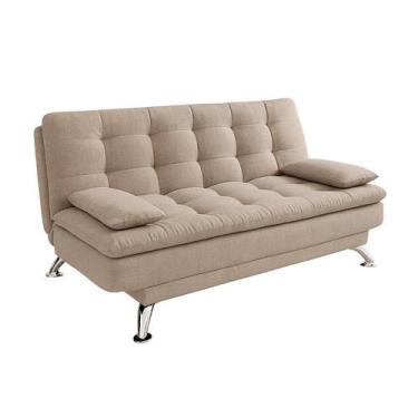 Imagem de Sofá-Cama Casal 3 Lugares Premium Linho Bege - Mobly