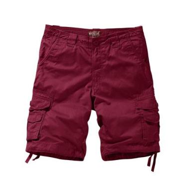 Imagem de Shorts cargo Match Twill Comfort para homens, tamanho 2GL/36, ameixa