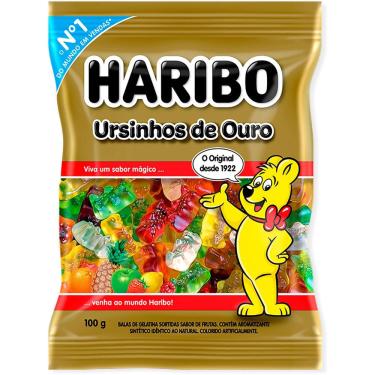 Imagem de Bala Haribo Ursinho de Frutas 100g - Aurora