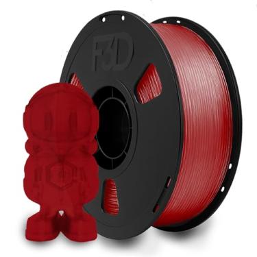 Imagem de Filamento PLA Premium para Impressora 3D Vermelho Translúcido 1,75mm 1Kg