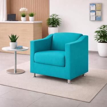 Imagem de Poltrona Decorativa Recepção Cadeira Manicure Cores - Balaqui Decor, A