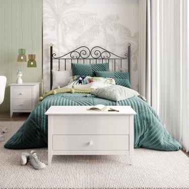 Imagem de Baú Sapateira em Madeira Maciça Nest Branco Artemobili Branco