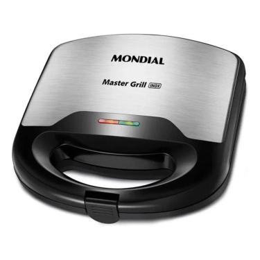 Imagem de Sanduicheira Mondial Master Grill Premium Preta e Inox 220V