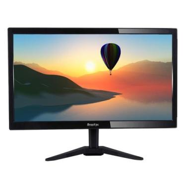 Imagem de Monitor LED 17.1 polegadas BrazilPC Widescreen Preto, HDMI, VGA, Pront
