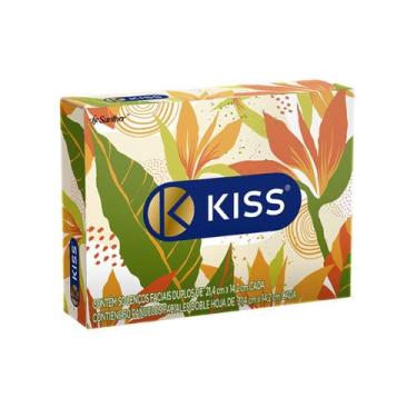 Imagem de Lenço de Papel Facial Kiss Toque Suave 50 Unidades