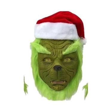 Imagem de Fantasia De Natal Grinch Monstro Verde De Cabelos Verdes Estranhos 202