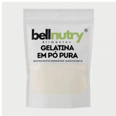 Imagem de Gelatina Pura Sem Sabor Incolor Rica em Proteina 250g a 1kg - Bellnutr