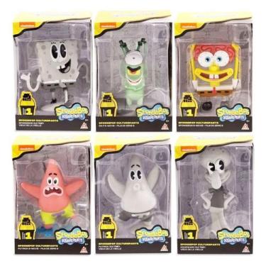 Imagem de Figura Bob Esponja Old Timey Retrô Patrick e Lula Molusco - Mattel