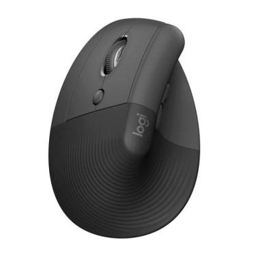 Imagem de Mouse Sem Fio Logitech Lift p/Canhoto,4000 DPI,6 Botões,Bluetooth,Ergo