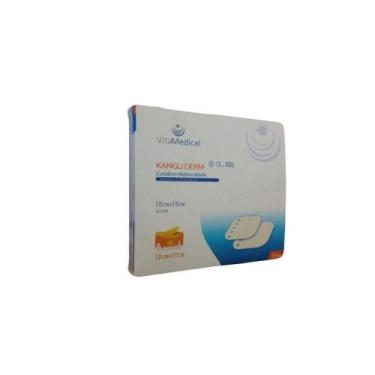 Imagem de Curativo Hidrocolóide kangli Derm VitaMedical 10x10cm  Cx C/10un - Vit