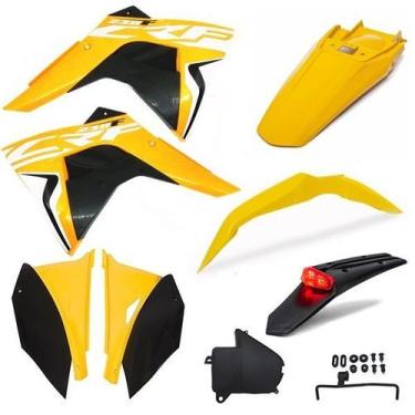 Imagem de Kit Plástico Amx Premium Crf 230 Com Adesivos e Lanterna Traseira, Ama