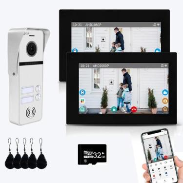 Imagem de Vídeo porteiro ANJIELO SMART 7" Touch com 2 unidades WiFi