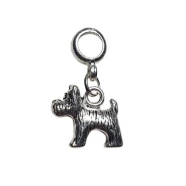 Imagem de Berloque Cachorro Prata Banhado a Prata 925
