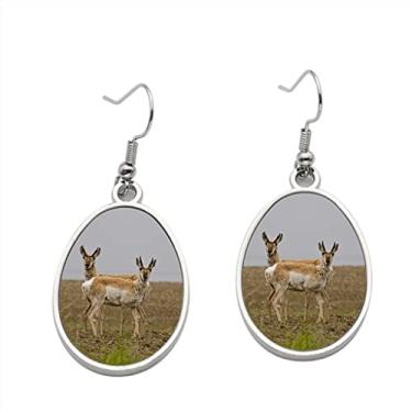 Imagem de Brinco Antílope Pronghorn – Brincos com pingente para meninas – Presente de festa de aniversário dos namorados