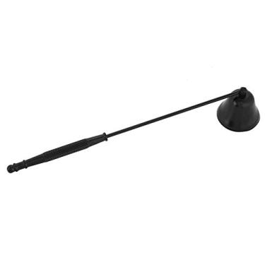 Imagem de Vela frontal de parede com amortecedor/amassado - 1 peça de acessório moderno em aço inoxidável em forma de sino para vela, ferramenta de mão para aparador de lã, Preto, 1