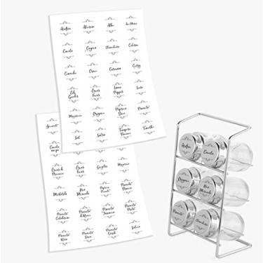 Imagem de Etiquetas em vinil transparente para temperos e condimentos