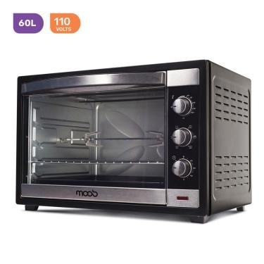 Imagem de Forno Eletrico Moob DN60L-RL 60L 1800W Preto Espeto Giratorio 110V