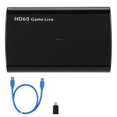 Imagem de Vipxyc Placa de captura, placa de captura de vídeo HDMI USB3.0 4K Ultra HD 3,5 mm Entrada de microfone Placa de captura de vídeo para PS4/PS3/Xbox One