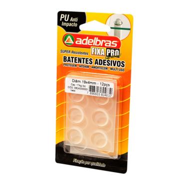 Imagem de Protetor Adesivo Anti-Impacto 12Pcs Transparente 19X4mm 