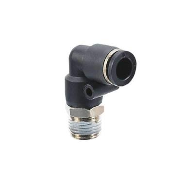 Imagem de KIT 5 COTOVELOS ENGATE RAPIDO MB PLASTICO MACHO GIRATORIO 1/4' X 1/8 NPT