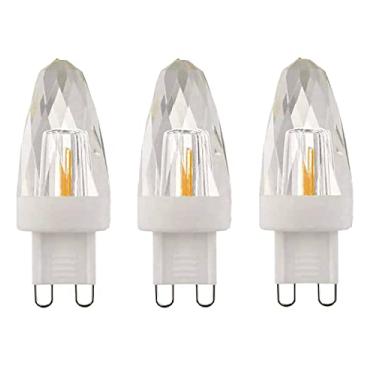 Imagem de Lâmpada de cristal LED 3000K branca quente regulável G9 Base 3W (equivalente a halogênio 18W) 110V-120V Lustre Lâmpada LED para iluminação doméstica, pacote com 6