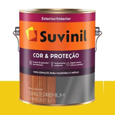 Imagem de Tinta Esmalte Sintético Bril. Suvinil Amarelo-Bandeira 3,2 L