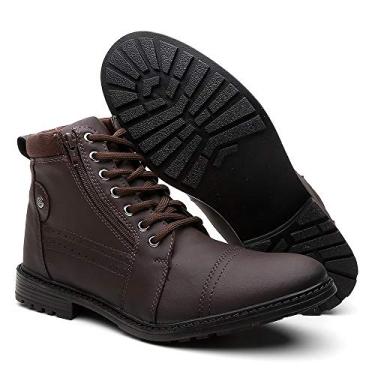 Imagem de Bota Masculina Casual Coturnos Originais - Café/42