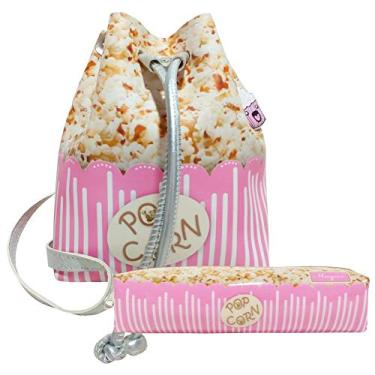 Imagem de Kit Infantil Bolsa e Estojo, Pipoquinha - Magicc Bolsas KI-069