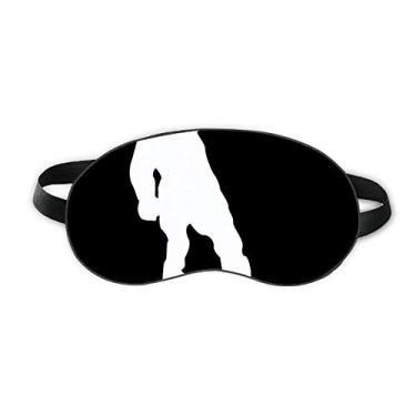 Imagem de Skateboarding Sport Black Outline Pattern Sleep Eye Shield Soft Night Vlindfold Shade Cover